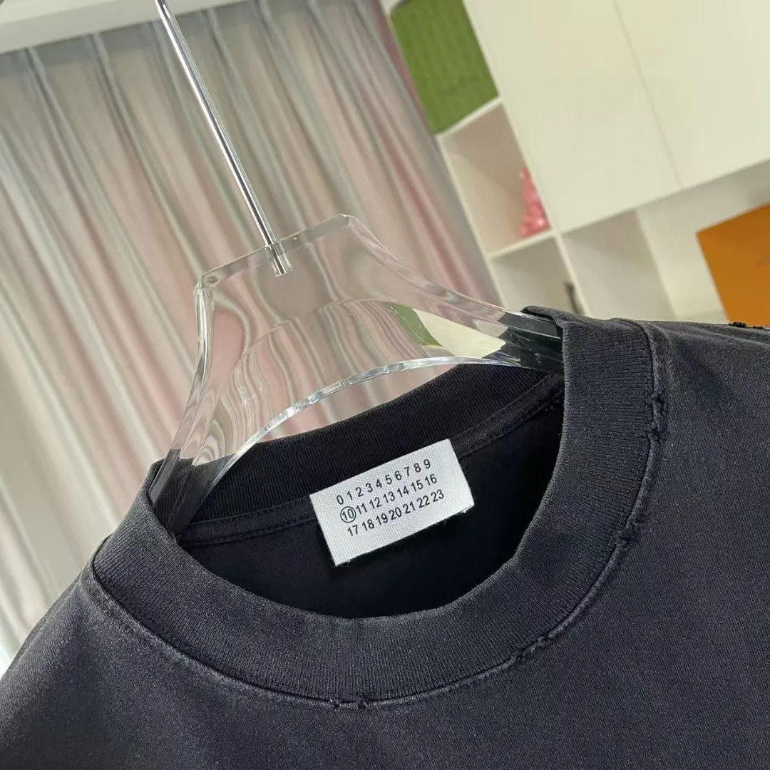 MM 6 2025 New Arrival logo 320g t Same Style Size：S M L XL XXL ：Black Gray Black Red